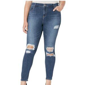 NWT Levi's 721 High Rise Distressed Skinny Jeans Sz. 24W
